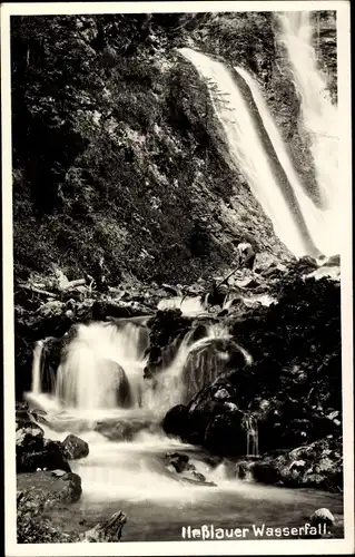 Foto Ak Wilkau Haßlau in Sachsen, Haßlauer Wasserfall