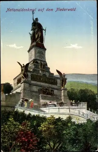 Ak Rüdesheim am Rhein, Niederwald Nationaldenkmal