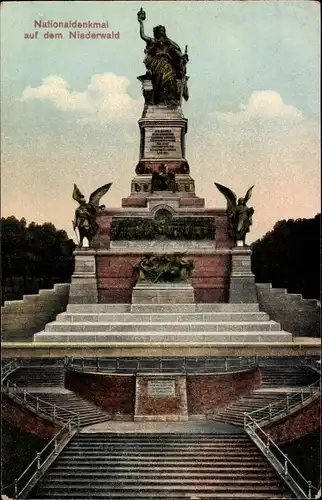 Ak Rüdesheim am Rhein, Niederwald Nationaldenkmal
