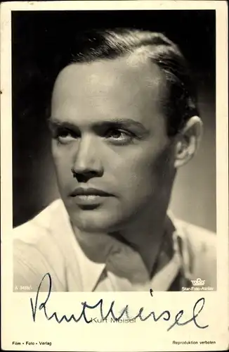 Ak Schauspieler Kurt Meisel, Portrait, Autogramm
