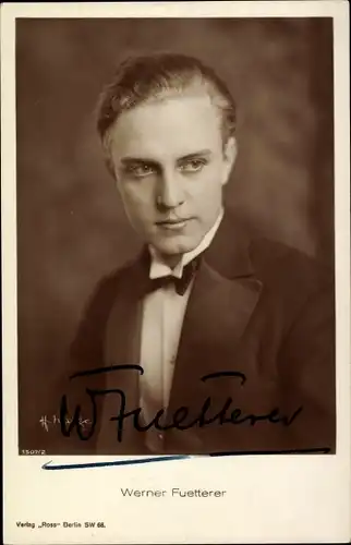 Ak Schauspieler Werner Fuetterer, Portrait, Autogramm