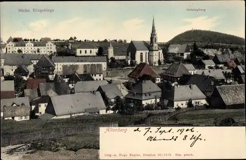 Ak Altenberg Erzgebirge, Totale mit Geisingberg