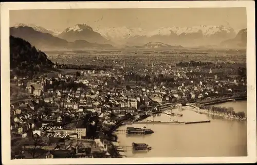 Ak Bregenz am Bodensee Vorarlberg, Totalansicht