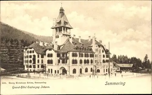 Ak Semmering in Niederösterreich, Grandhotel-Erzherzog-Johann