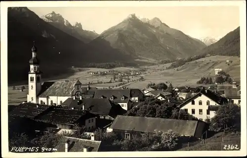 Ak Fulpmes in Tirol, Totalansicht, Kirche, Berge