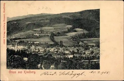 Ak Kindberg in der Steiermark, Totalansicht