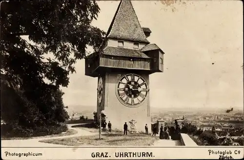 Ak Graz Steiermark, Uhrturm