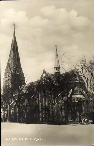 Ak Malmö Schweden, St. Petri Kyrka