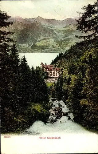 Ak Giessbach am Brienzersee Kanton Bern, Hotel