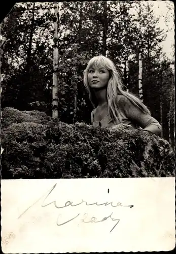 Foto Schauspielerin Marina Vlady, Portrait, Autogramm