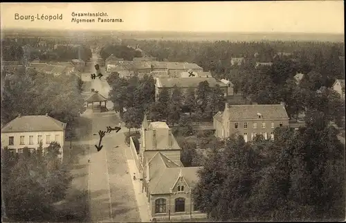 Ak Bourg Léopold Léopoldsburg Flandern Limburg, Gesamtansicht