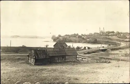 Foto Ak Finnland, Holzhütte