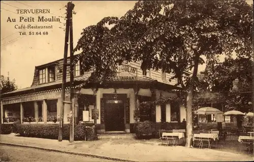 Ak Tervuren Tervueren Flämisch Brabant Flandern, Café Restaurant Au Petit Moulin