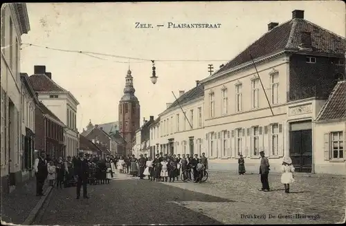 Ak Zele Ostflandern, Plaisantstraat