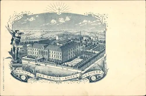 Litho Verviers Wallonien Lüttich, Institut des Saints Anges