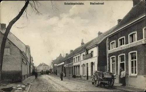 Ak Scheldewindeke Ostflandern, Bahnhofstraße