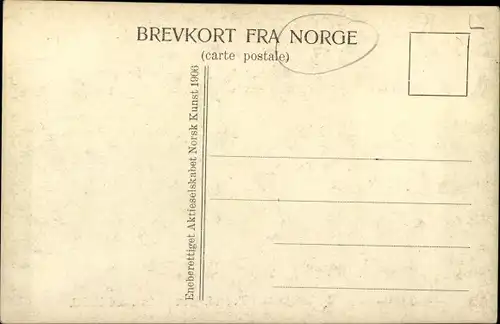 Ak Trondhjem Trondheim Norwegen, Königliche Familie, Fest, Fahnen, Juni 1906