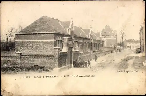 Ak Jette Region Brüssel, Städtische Schule
