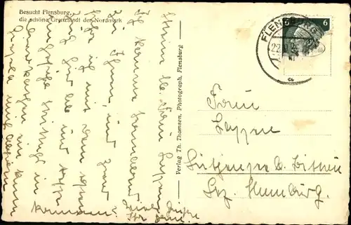 Ak Flensburg in Schleswig Holstein, Marineschule