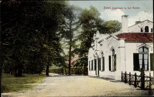 Ak Zeist Utrecht Niederlande, Wald, Jägerhaus