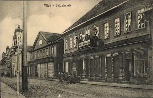 Ak Jelgava Mitau Lettland, Soldatenheim, I WK