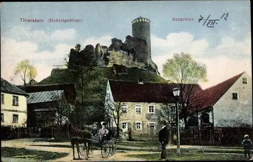 Ak Thierstein im Landkreis Wunsiedel, Burgruine