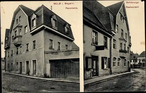 Ak Selb im Fichtelgebirge Oberfranken, Schlenzigs Restaurant