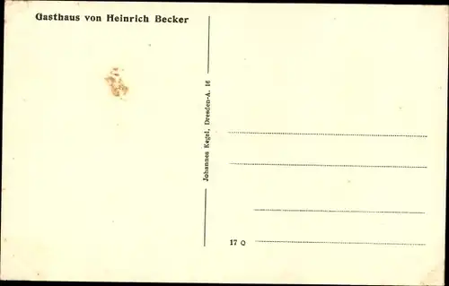 Ak Bellnhausen Fronhausen in Hessen, Gasthaus von Heinrich Becker