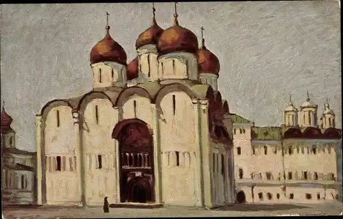 Künstler Ak Paterno, Moskau Russland, Mariä-Entschlafens-Kathedrale
