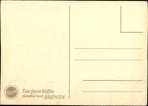 Künstler Ak Herrmann, W., Landschaft mit Gewässer, Wolken, Eduscho, Reklame