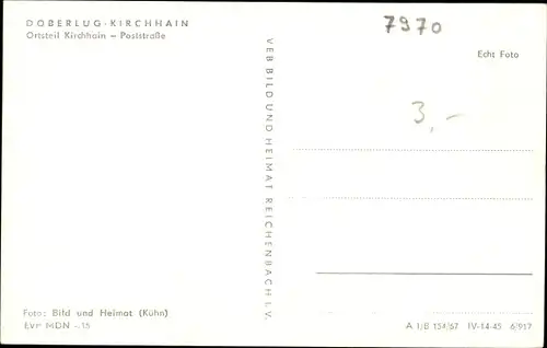 Ak Doberlug Kirchhain in Brandenburg, Poststraße