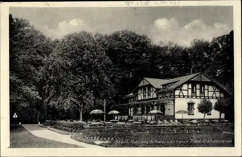 Ak Bad Liebenwerda in Brandenburg, Städtisches Kurhaus Schweizerhaus