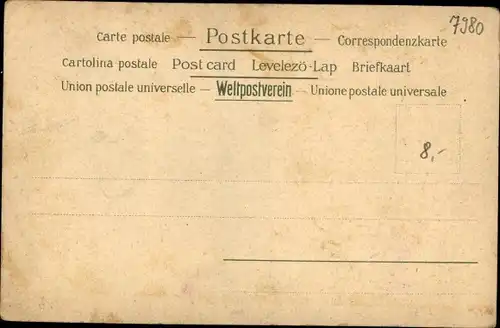 Künstler Ak Richter, B., Finsterwalde in der Niederlausitz, Wir sind die Sänger von Finsterwalde