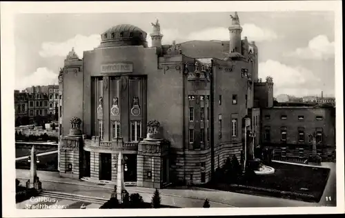 Ak Cottbus in der Niederlausitz, Stadttheater