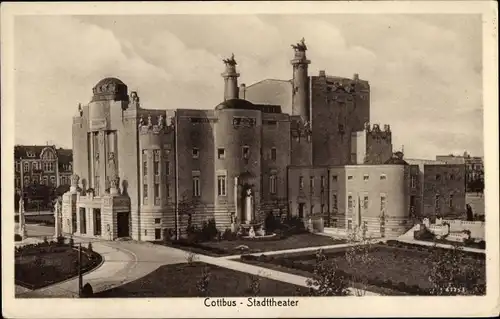 Ak Cottbus in der Niederlausitz, Stadttheater
