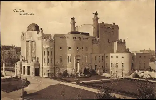 Ak Cottbus in der Niederlausitz, Stadttheater