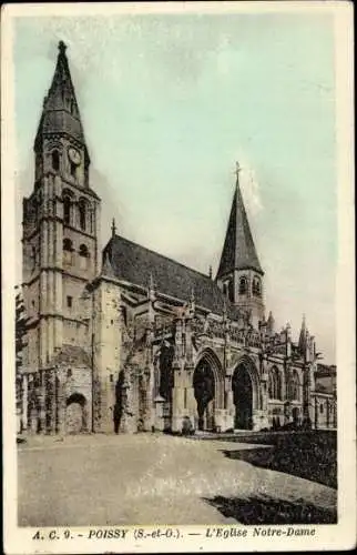 Ak Poissy-Yvelines, Kirche Notre-Dame