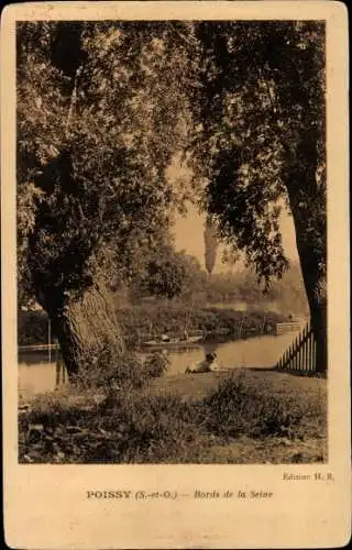 Ak Poissy-Yvelines, Ufer der Seine