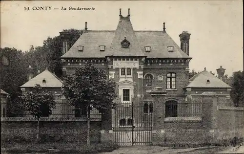 Ak Conty Somme, Gendarmerie