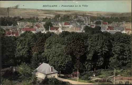 Ak Doullens Somme, Panorama