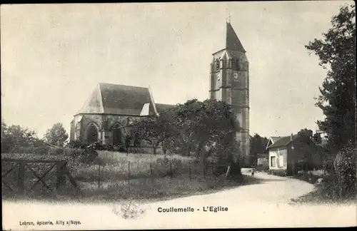 Ak Coullemelle Somme, Kirche