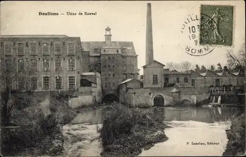 Ak Doullens Somme, Fabrik Rouval