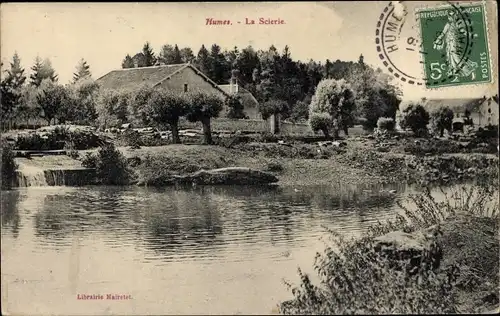 Ak Humes Haute Marne, La Scierie