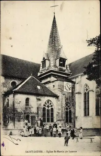 Ak Saint Dizier Haute Marne, Kirche St-Martin de Lanoue