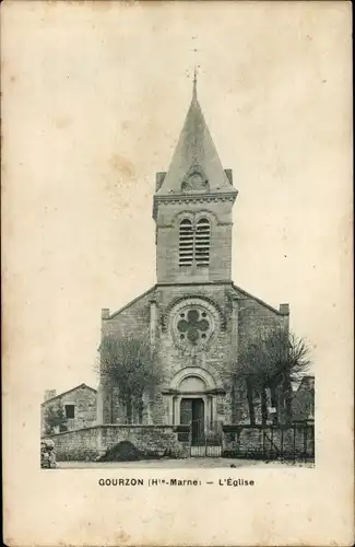 Ak Gourzon Haute Marne, Kirche