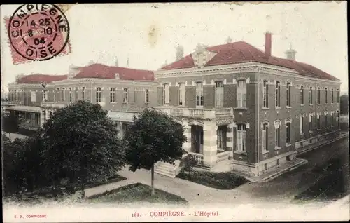 Ak Compiègne Oise, Hospital