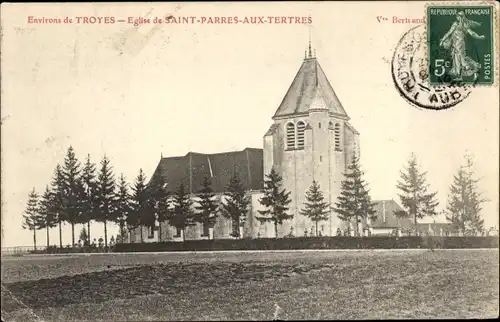 Ak Saint-Parres-aux-Tertres Dawn, Kirche