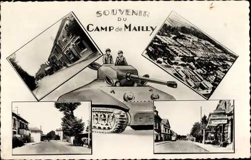 Ak Mailly le Camp Aube, Camp de Mailly, Panzer, Panorama