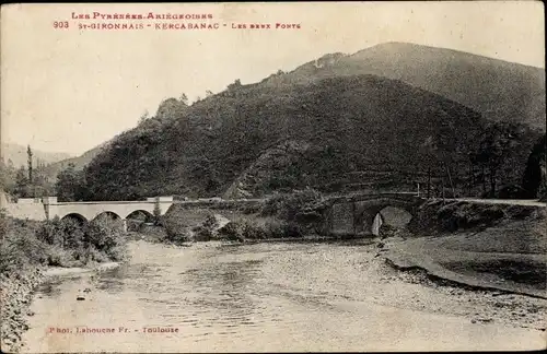 Ak St. Gironnais Kercabanac Ariège, Les Deux Ponts