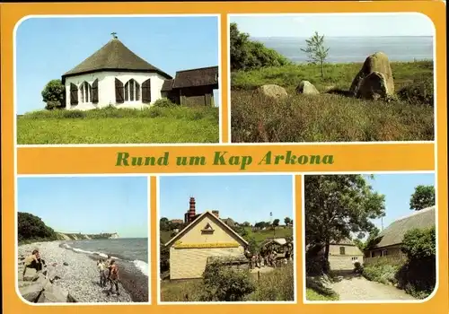 Ak Arkona Putgarten auf Rügen, Kapelle Vitt, Räsenbarg, Freigaststätte Kap Arkona